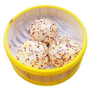 广式早茶早点七彩燕麦包方便速食加热即食早餐半成品包子商用家用