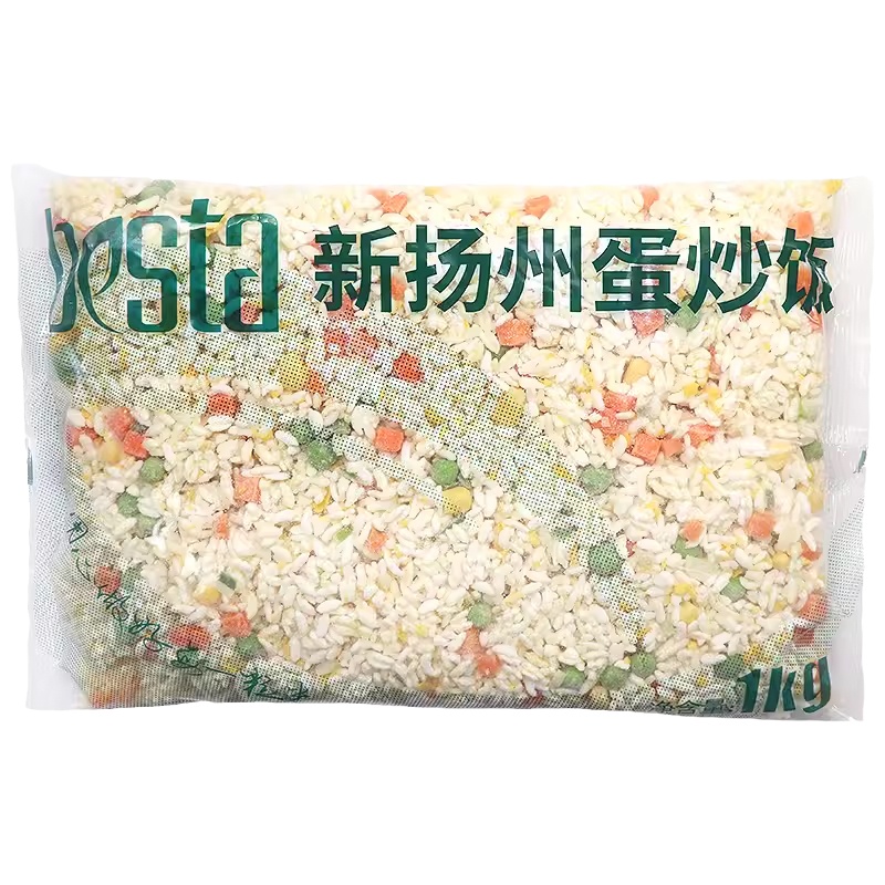 米达屋扬州炒饭半成品1kg*12袋商用预制饭炒饭速食料理包冷冻外卖