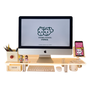 透明电脑增高架显示器支架笔记本托悬空桌面收纳亚克力支撑架子铝合金台式办公室工位置物架平板抬高底座配件