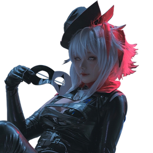 【漫囧】明日方舟 W音律联觉愚夜密函cos假发 cosplay假发现货