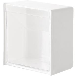 FaSoLa棉签化妆棉收纳盒壁挂翻盖卫生间浴室牙线创意墙面储物盒子