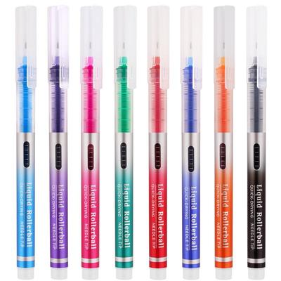 白雪直液式走珠笔彩色中性笔