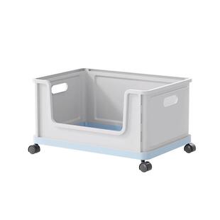 可移动书包收纳筐带轮学生桌下书本收纳盒书箱教室用宿舍整理神器