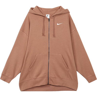 Nike/耐克正品OVERSIZE女士加绒连帽宽松保暖夹克外套DD5635-215