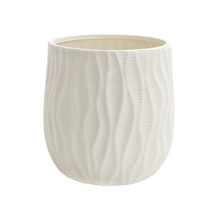 植卉居简约创意大口径树脂花盆客厅户外落地金钱树黑金刚专用花盆