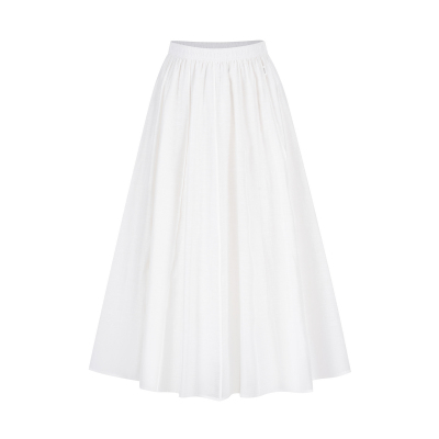 indicia标记商场同款25夏新款甜美褶皱仙女裙雪纺长裙F2B5QZ094C