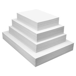 白卡纸a4白色卡纸a3荷兰白卡4k儿童美术绘画4开8k画画硬卡纸马克笔专用手绘手工手抄报硬白纸300克画纸绘图纸