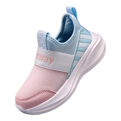 德尔惠女童运动鞋软底透气跑步鞋