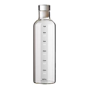 时间刻度杯大容量冷泡瓶咖啡饮料果汁茶杯子便携外带透明耐用水杯