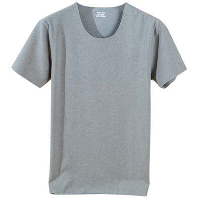 无痕保暖内衬磨毛德绒短袖t恤