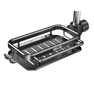 德力西厨房抹布架免打孔置物架壁挂式家用沥水收纳架水槽挂篮神器