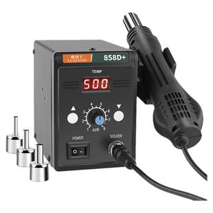 鹿仙子858d高温热风枪拆焊台小型锡膏焊锡焊枪专用手机维修焊接