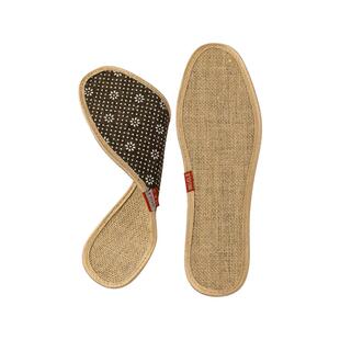 夏季专用亚麻竹炭鞋垫夏天男款吸汗防臭除臭汗脚透气皮鞋女士防汗
