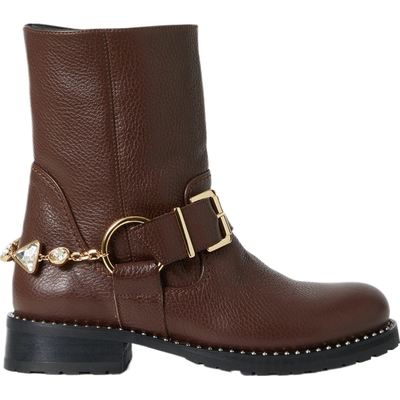 【季末折扣】SOPHIA WEBSTER 女士秋冬皮革机车靴