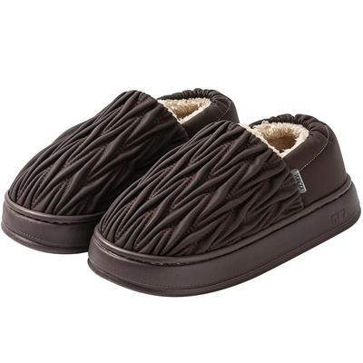 防水包跟棉拖鞋秋冬季居家用保暖