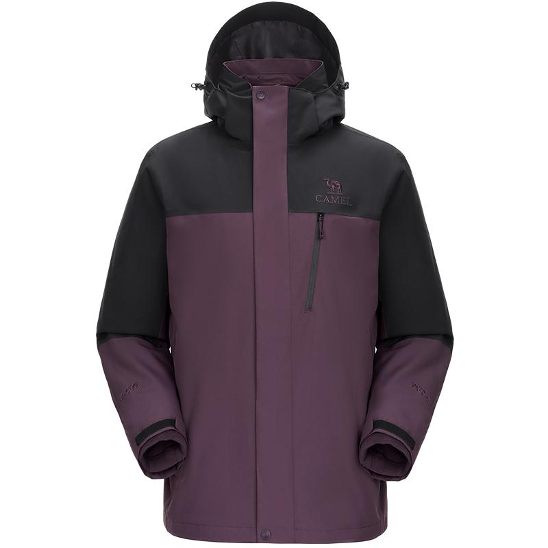 骆驼男装三合一冲锋衣户外女三防两件套2026防水防风登山服