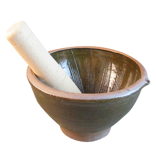 擂钵辣椒捣蒜器家用擂皮蛋米糊安仁抖辣椒钵陶瓷研磨器老式蒜臼子