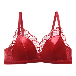 3件8折丨爱美丽本命年秋冬新年红色内衣女结婚新娘聚拢文胸罩合集