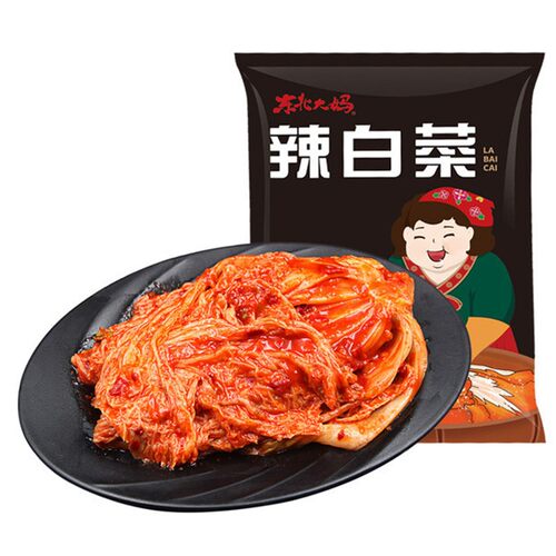 正宗东北大妈辣白菜泡菜500g延边特产韩国韩式辣白菜朝鲜咸菜酱菜
