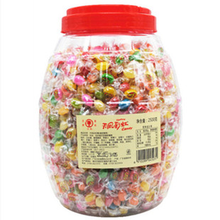 天凤彩虹糖5斤桶装混合水果味软糖独立小包装网红零食糖果学生礼
