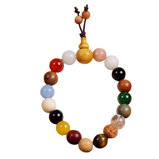 【灵隐仙踪】杭州灵隐五福十八籽手串正品18子籽多宝手链旗舰店