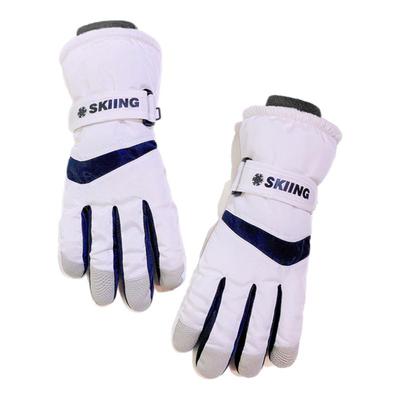 冬季加绒触屏防风防水滑雪手套