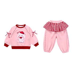 女童春装套装2026新款洋气小女孩时髦运动服小童宝宝巨好看春秋款