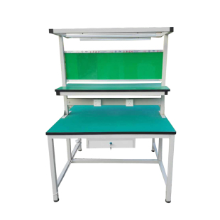 双面防静电工作台实验室半导体厂耐磨桌流水线电子维修操作检验台