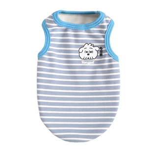 宠物服装秋冬款比熊雪纳瑞小中型犬泰迪博美狗狗衣服秋天条纹背心