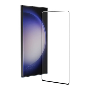 蓝猩适用三星s24ultra钢化膜S23 Ultra手机膜s22保护膜UV全胶Ultra高清S21全屏覆盖S20防摔Notra20曲面蓝橙