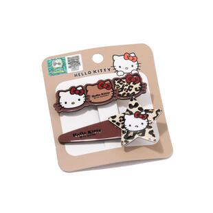 三福三丽鸥凯蒂豹纹鸭夹一对kitty猫时尚个性发饰配饰发夹838082