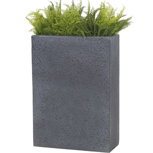 北欧大型玻璃钢组合花盆商场酒店花瓶室内户外落地装饰仿石头花箱