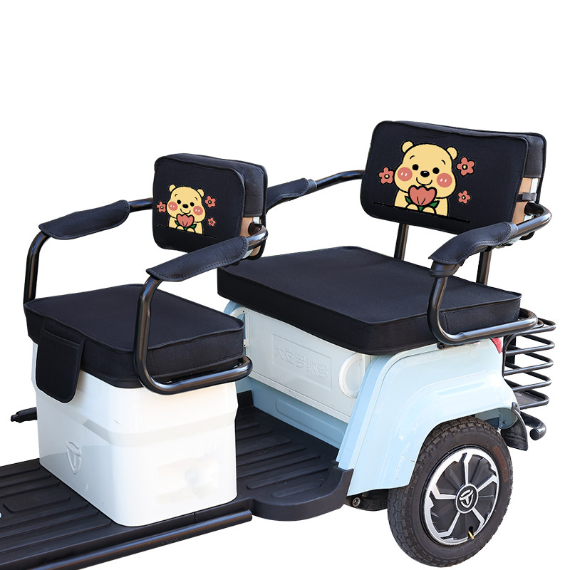 绿驹LJ-17专用电动三轮车座套坐垫金鹏雅迪爱玛小鸟座套四季通用