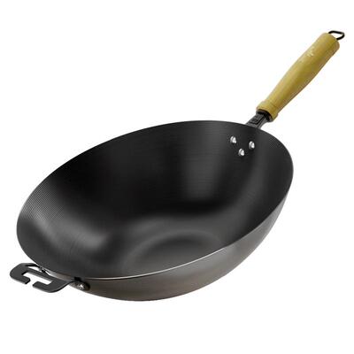 古臻匠精铁34健康0涂层炒锅