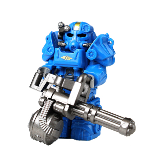 第三方辐射避难所T60动力重装机甲外骨骼积木小人仔拼装玩具周边4