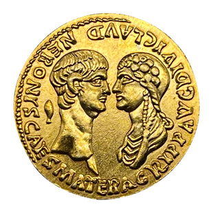 尼禄阿格里皮娜金币项链罗马人的故事饰品锁骨链人像古币圆牌吊坠