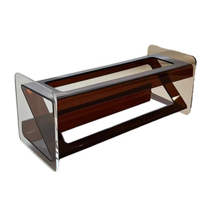 亚克力桌面收纳盒多功能手机遥控器置物架轻奢ins风茶几展示盒子