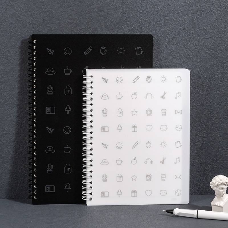 inrik旎物A5/B5双线圈带本学生横线活页隔笔记本本页记事本