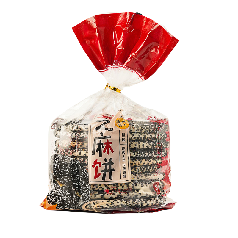 金姐芝麻饼香酥薄脆广西特产糕点