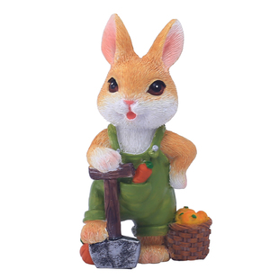 可爱兔子微景观花园阳台装饰花盆景多肉造景摆件办公书桌摆设礼物