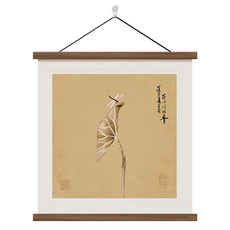 玉兰花枝宋氏美学装饰画方形壁画