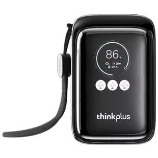 【新品充电宝3C认证】联想thinkplus 方胖子190W自带伸缩线大功率快充移动电源数显屏充电宝笔记本手机便携