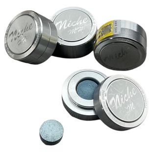 Niche皮头泰国手工小杆头职业版斯诺克黑八皮头杆头中式黑八九球