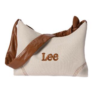 Lee时髦丹宁斜跨包女士2026新款单肩包休闲通勤百搭牛仔包大容量