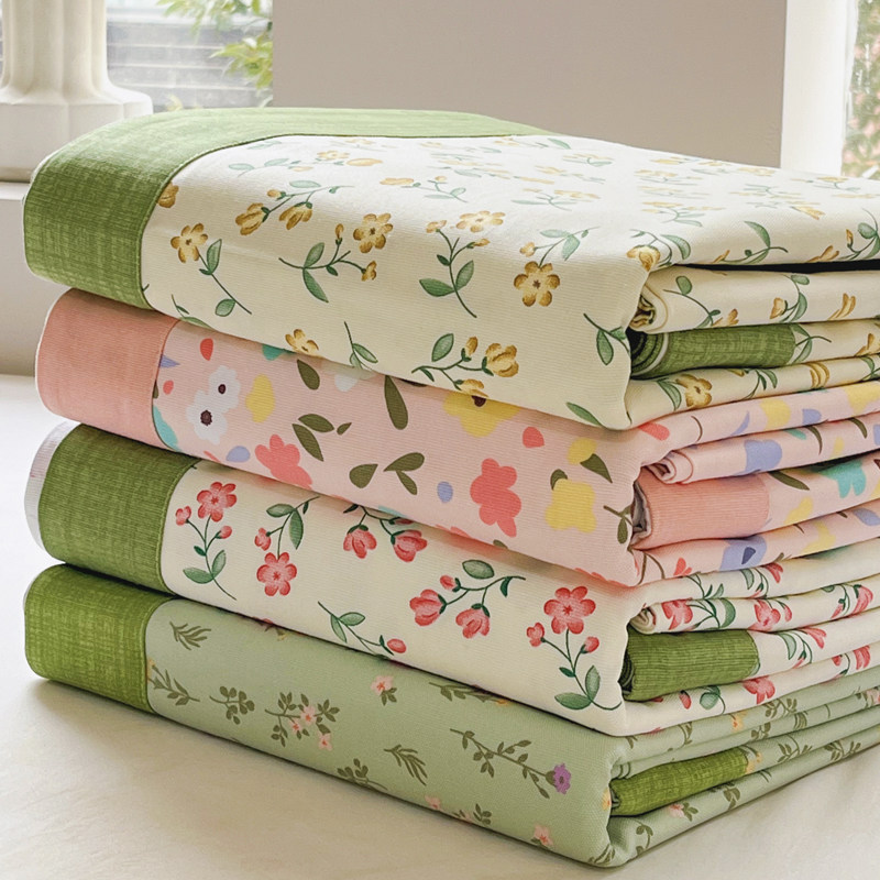 a类夏天老粗布床单单件纯棉100全棉1米5单独被单冰丝夏季凉感凉席