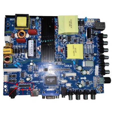 CV59SH-V50 JAV电视 BSV-HD580B主板 可以43----75寸屏 PC815