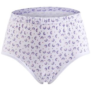 ab内裤【3条装】女纯棉印花高腰抗菌三角裤妈咪旗舰店官网L630