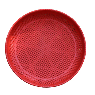 红色簸箕塑料筐家用晒梅干菜萝卜干大米筛子有孔晾晒东西的干货网