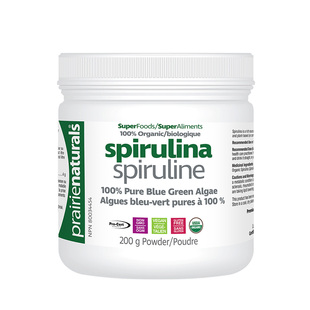 PrairieNaturals 有机螺旋藻粉加拿大进口调理肠胃增强抵御力200g