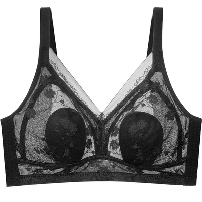 显胸小超薄蕾丝内衣防下垂